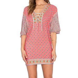 Nanette Lepore cover up tunic with tie front